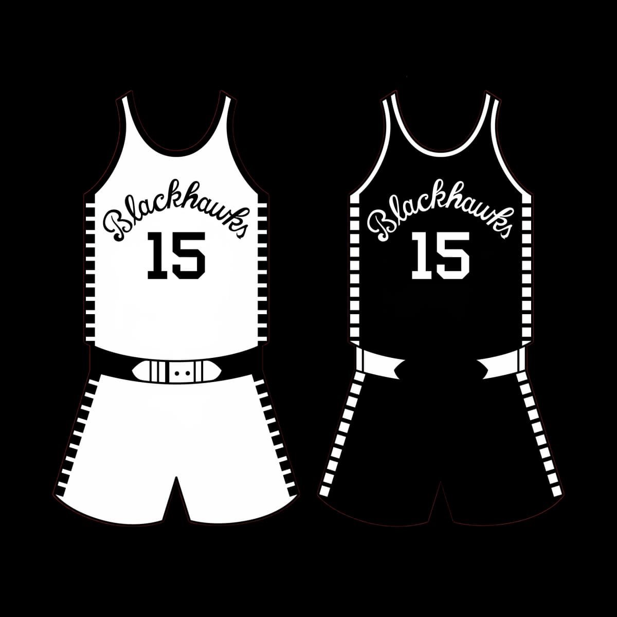 Tri-Cities Blackhawks 1949 Jersey